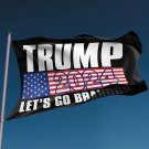 Trump 2024 Flag with Let’s Go Brandon 3X5Ft Flag With Brass Grommets