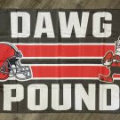 Cleveland Browns Dawg Pound Flag 3x5 ft Sports Brown Banner Man-Cave Garage Bar