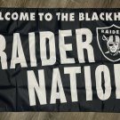 Oakland Raiders Nation Flag 3x5 ft Man-Cave Banner Flag The Blackhole