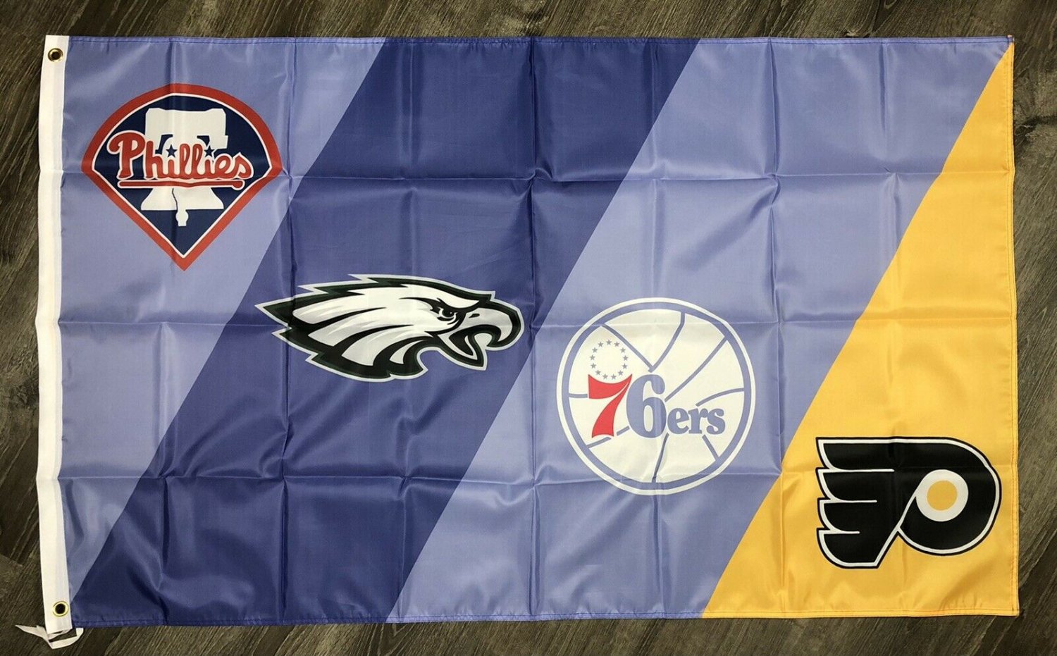 Philadelphia ALL DAY Flag Phillies Eagles 76ers Flyers Banner 