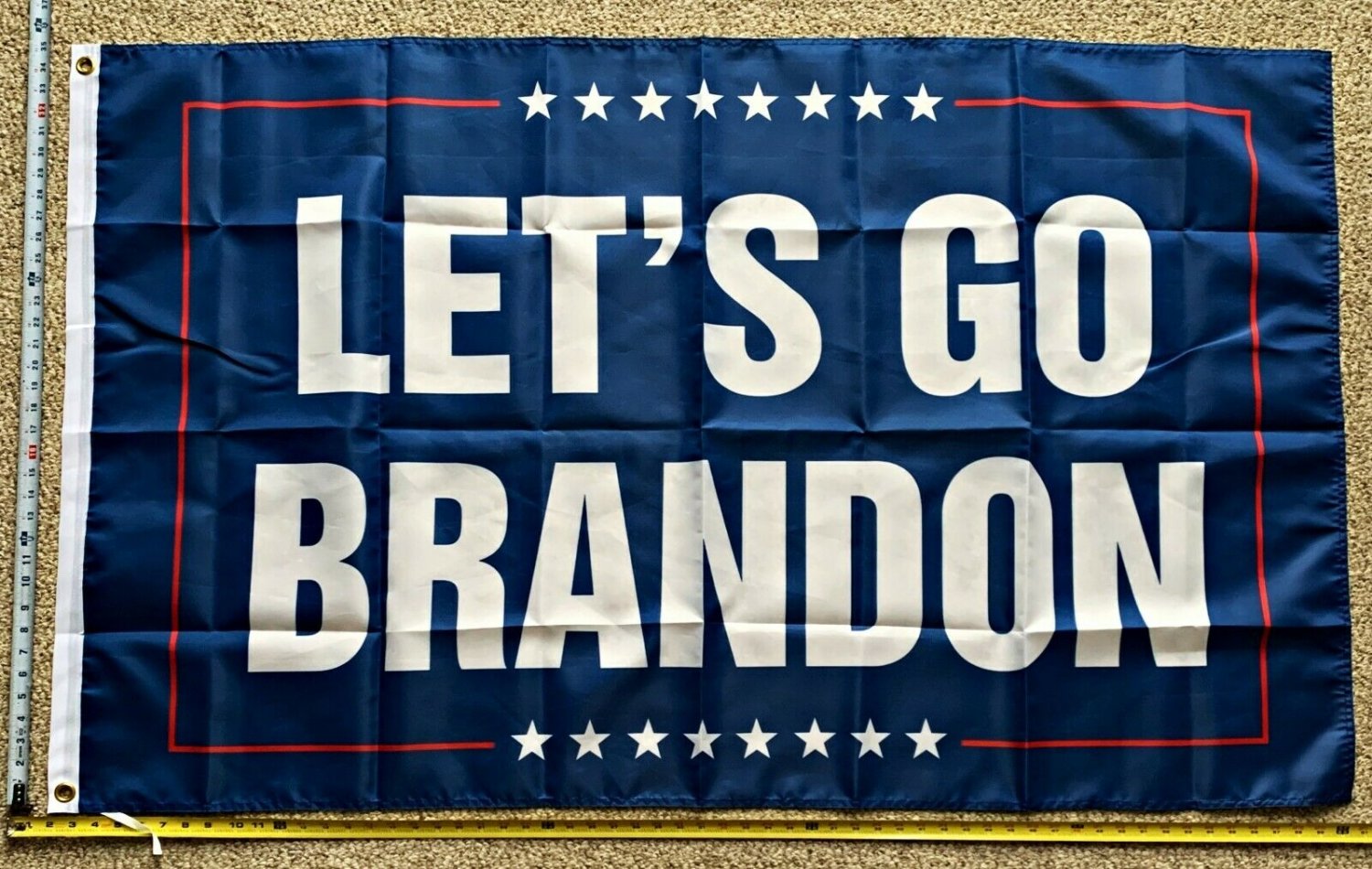 Donald Trump Flag Let's Go Brandon BEP MAGA Desantis Sign USA 3x5'