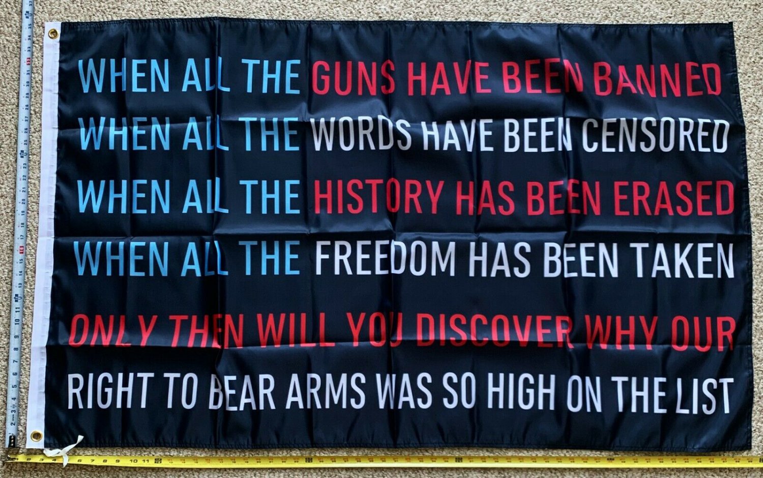 Donald Trump Flag 2nd Amendment Rights Freedom Desantis USA Sign 3x5'
