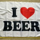 Beer Flag I Love Beer W Busch Light Bud Trump Sign USA Poster 3x5'