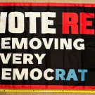 Republican Flag Vote RED Dem Trump Desantis America USA Sign 3x5'