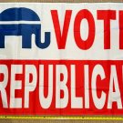 Republican Flag FREE SHIPPING Vote Rep GOP W Trump Desantis America USA Sign 3x5'