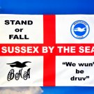Brighton Football Club Flag Stand or Fall 3x5ft Banner polyester