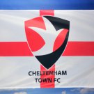 Cheltenham Town F.C.Football Club Flag Red White 3x5ft Banner Polyester