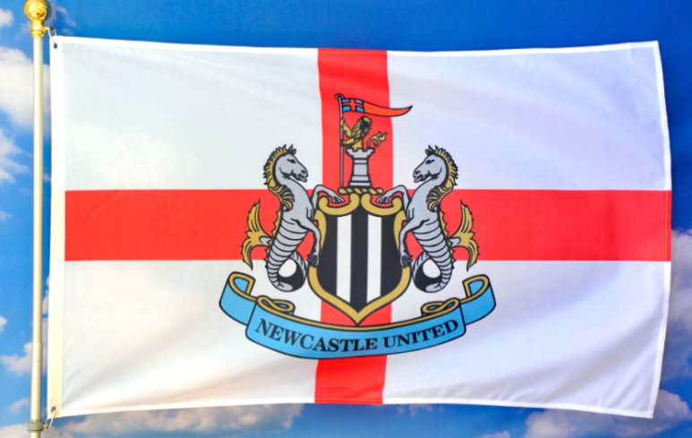 Newcastle Utd Football Club Flag 3x5ft Banner Polyester