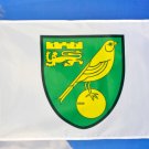 Norwich City  Football Club Flag White 3x5ft Banner Polyester