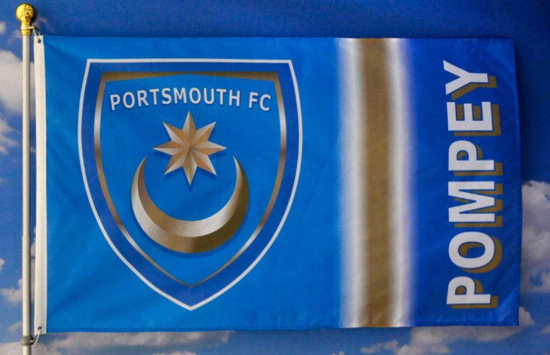 Portsmouth F.C. Football Club Flag 3x5ft Banner Polyester