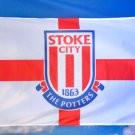 Stoke City Football Club Flag 3x5ft Banner Polyester