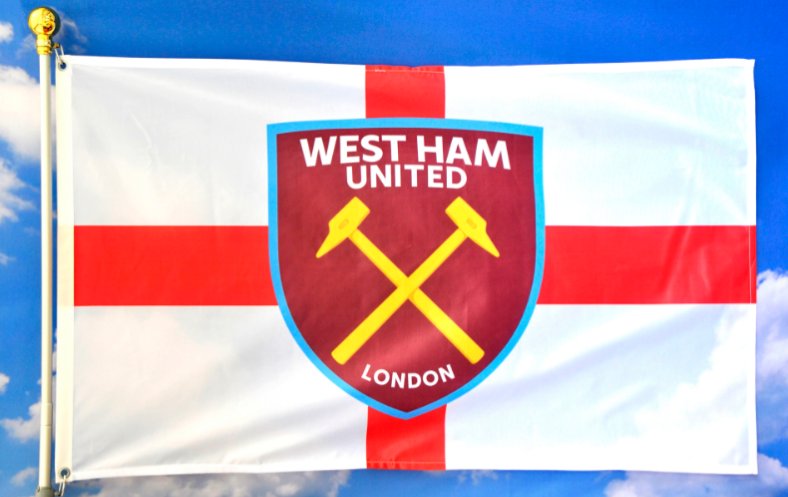 West Ham Football Club Flag 3x5ft Banner Polyester