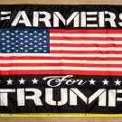 Donald Trump Flag Farmers For Trump Black 2024 Farm Desantis USA Sign 3x5'