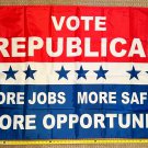 Republican Flag Vote Red Jobs Trump Desantis America USA Sign 3x5'
