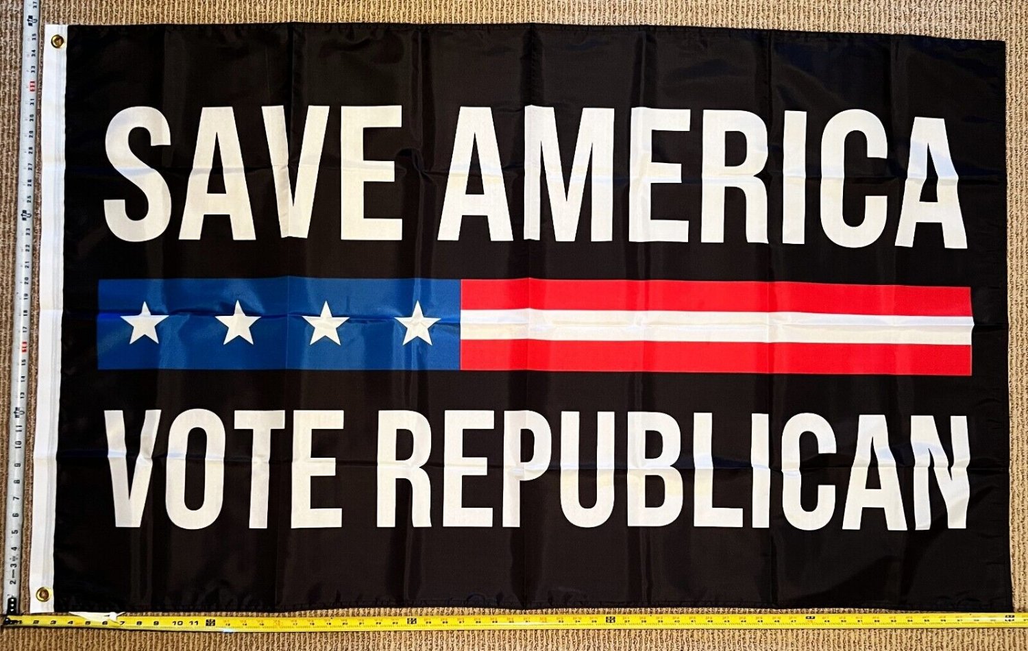 Republican Flag Save AB Vote Trump Desantis America USA Sign 3x5'