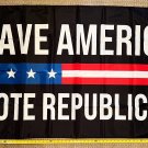 Republican Flag Save AB Vote Trump Desantis America USA Sign 3x5'
