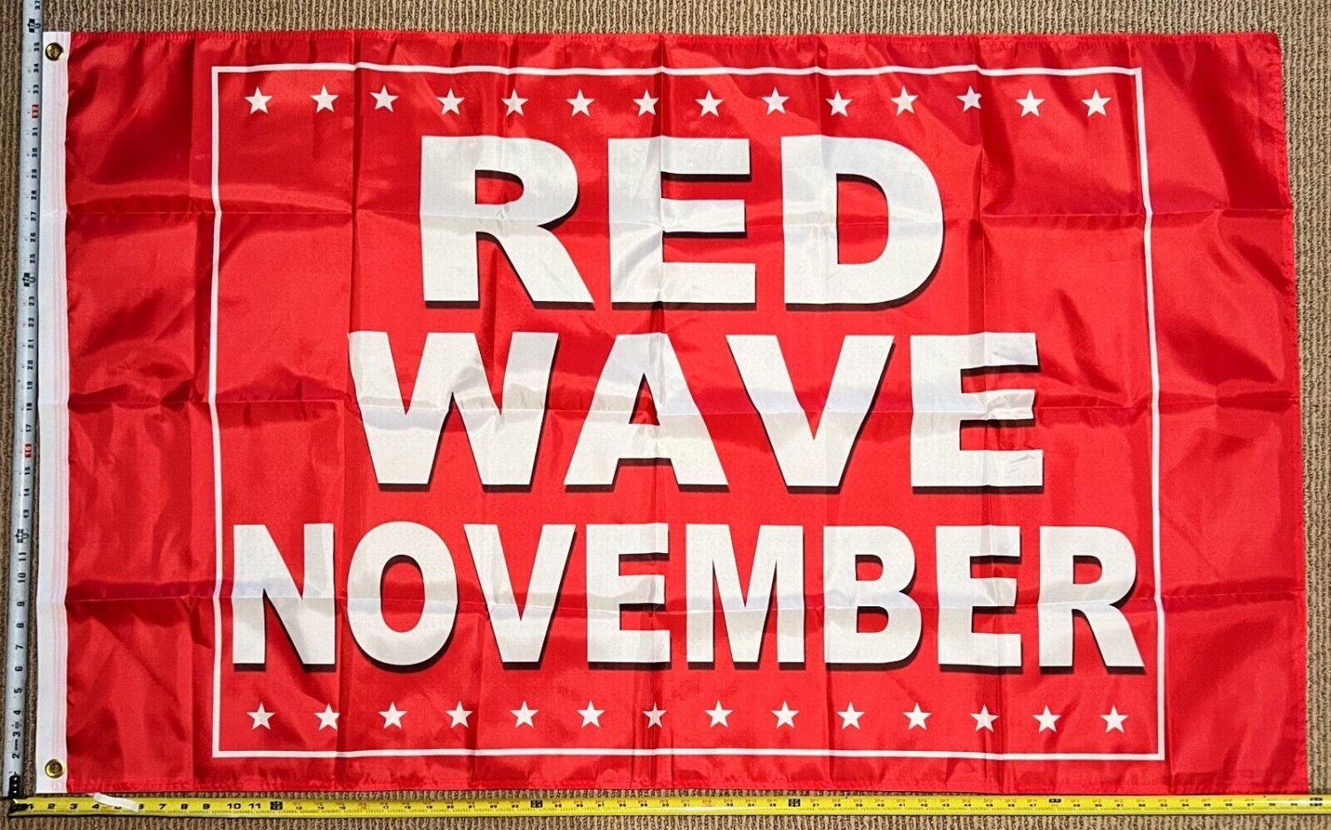Donald Trump Flag Red Wave November Save America Desantis USA Sign 3x5'