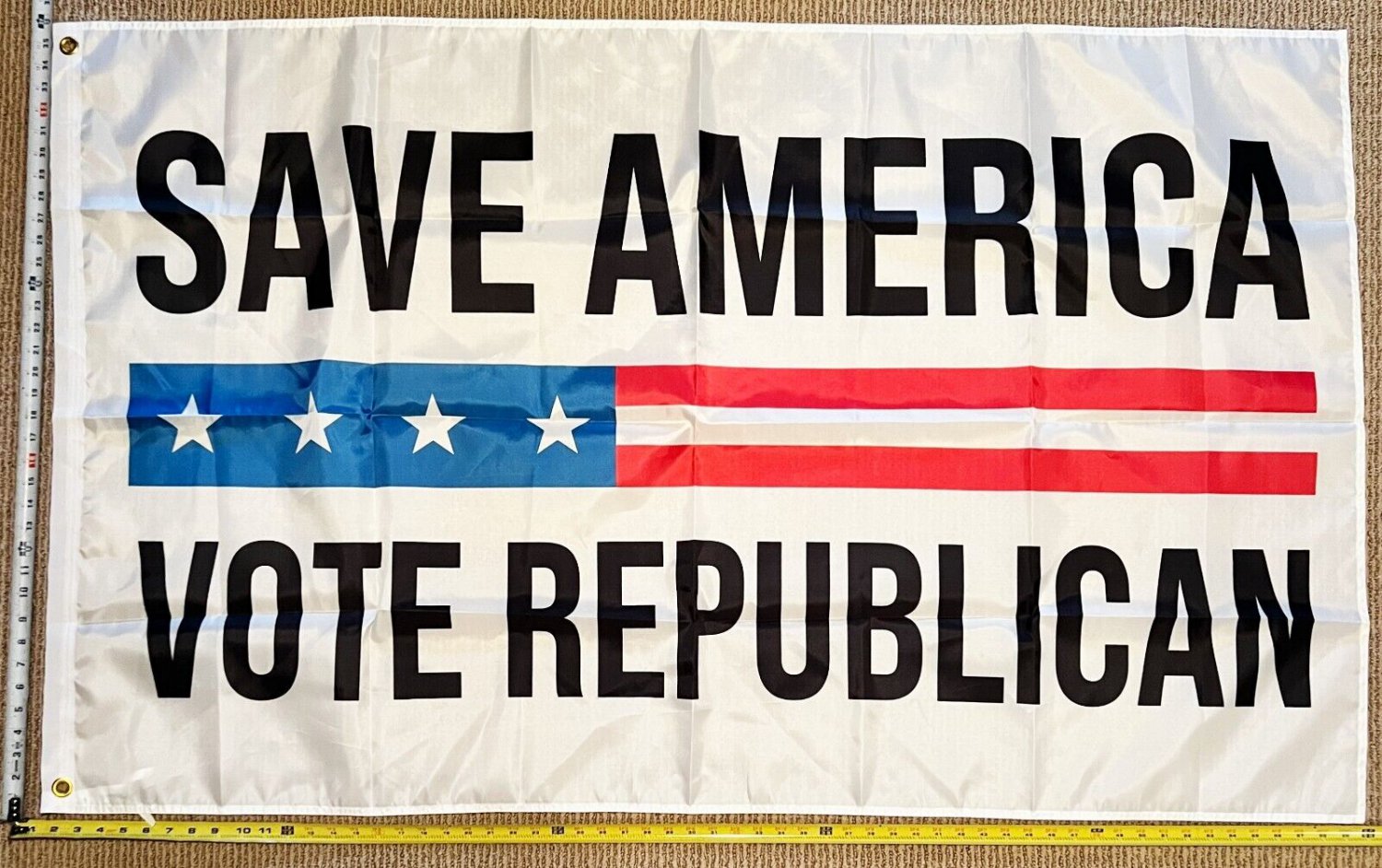 Republican Flag Save America Trump Desantis America USA Sign 3x5'