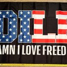 Donald Trump Flag I Love Freedom USA Republican Desantis Sign 3x5'