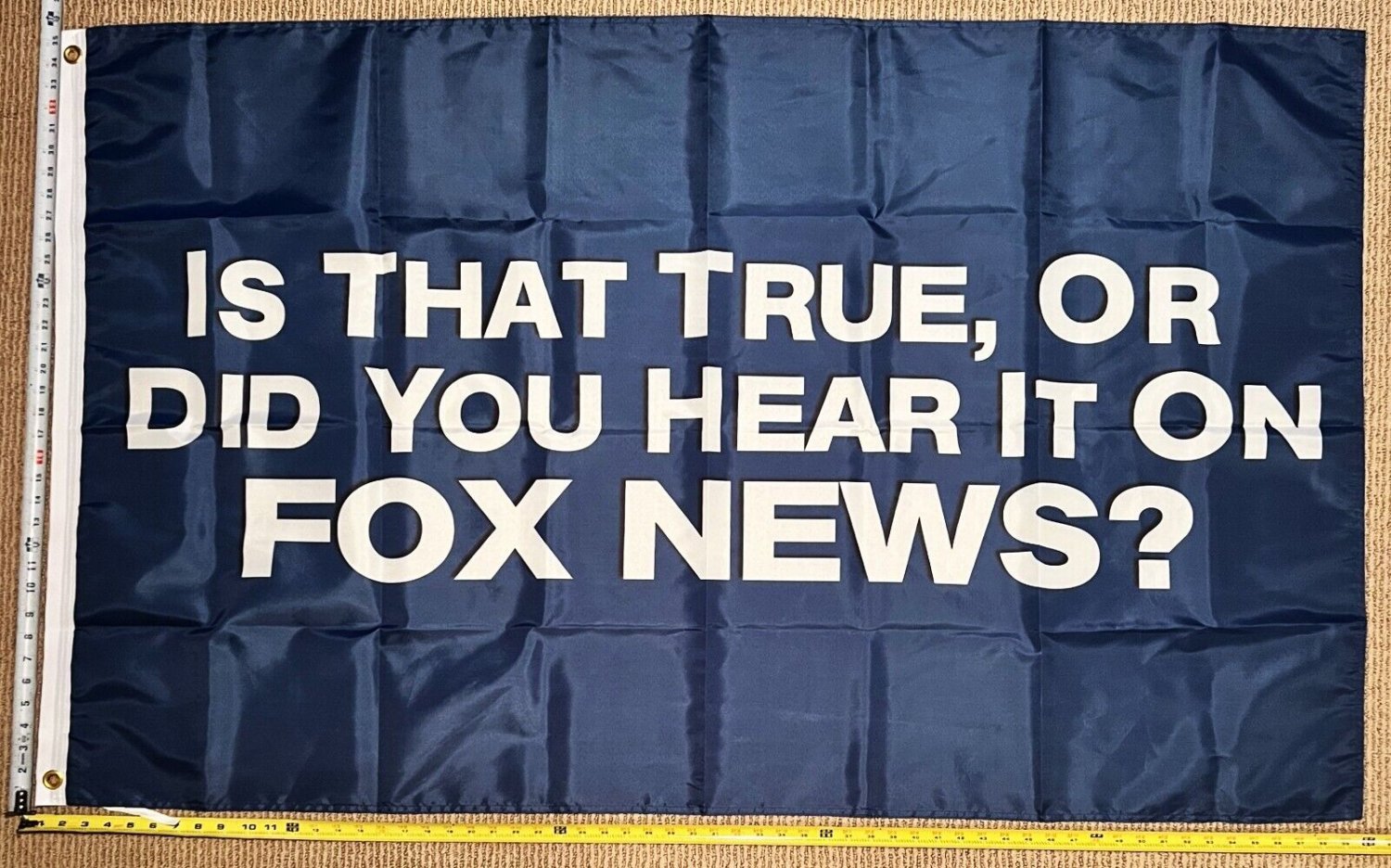 Joe Biden Flag Is It True Or Fox Blue Trump Lost Get Over It USA 3x5'