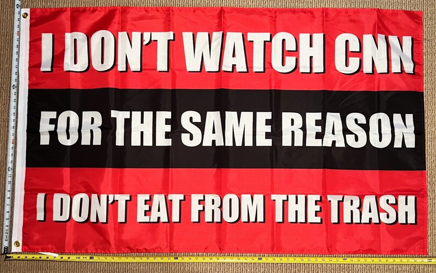 Donald Trump Flag Watch CNN RBB America USA Desantis USA Sign 3x5'