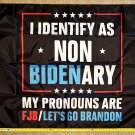 Donald Trump Flag Non Bidenary Black Republican Desantis USA Sign 3x5'