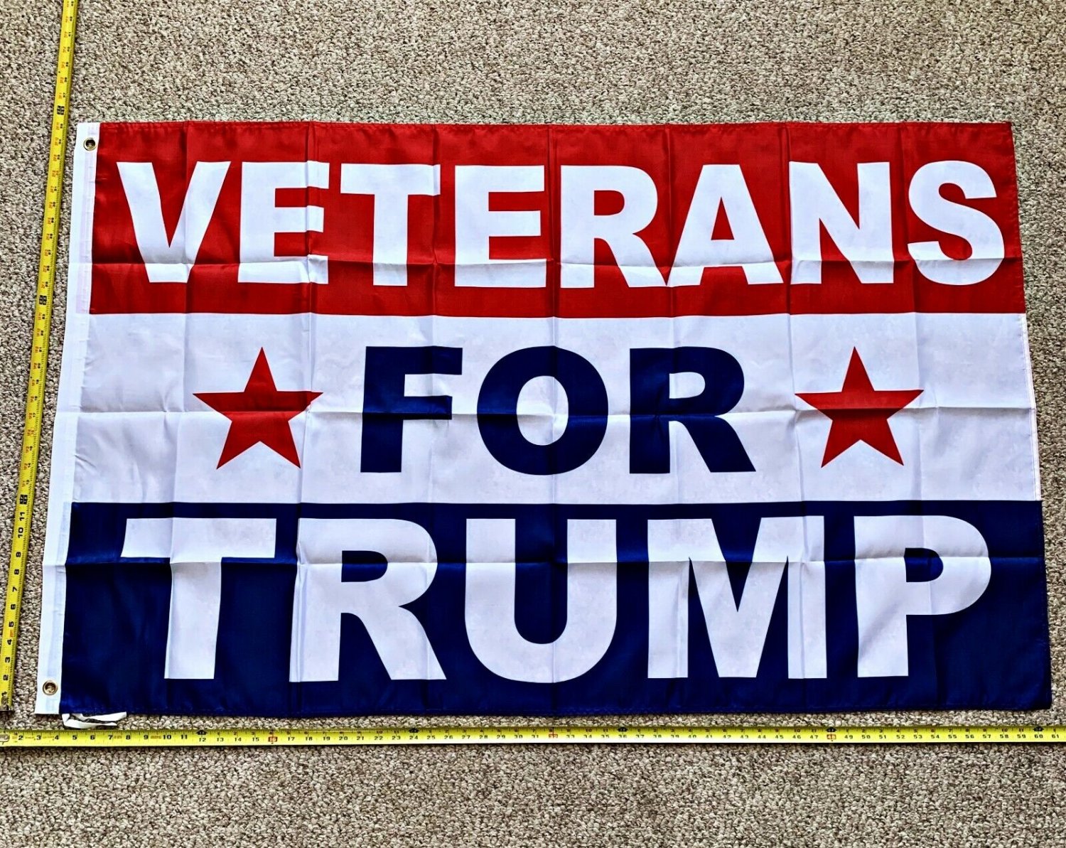 Donald Trump Flag Veterans for Trump NEW 3x5 Make America Great!