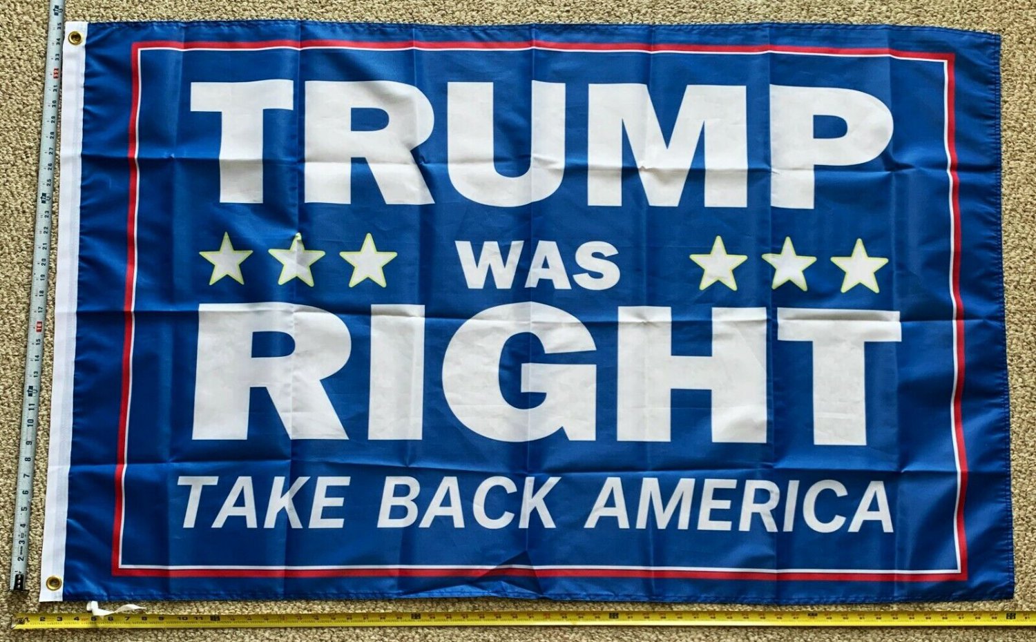 Donald Trump Flag Trump Was Right Blue America Desantis USA Sign 3x5'