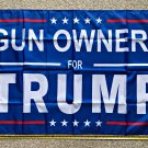 Donald Trump Flag Gun Owners For Trump Blue USA Desantis Don Sign 3x5ft