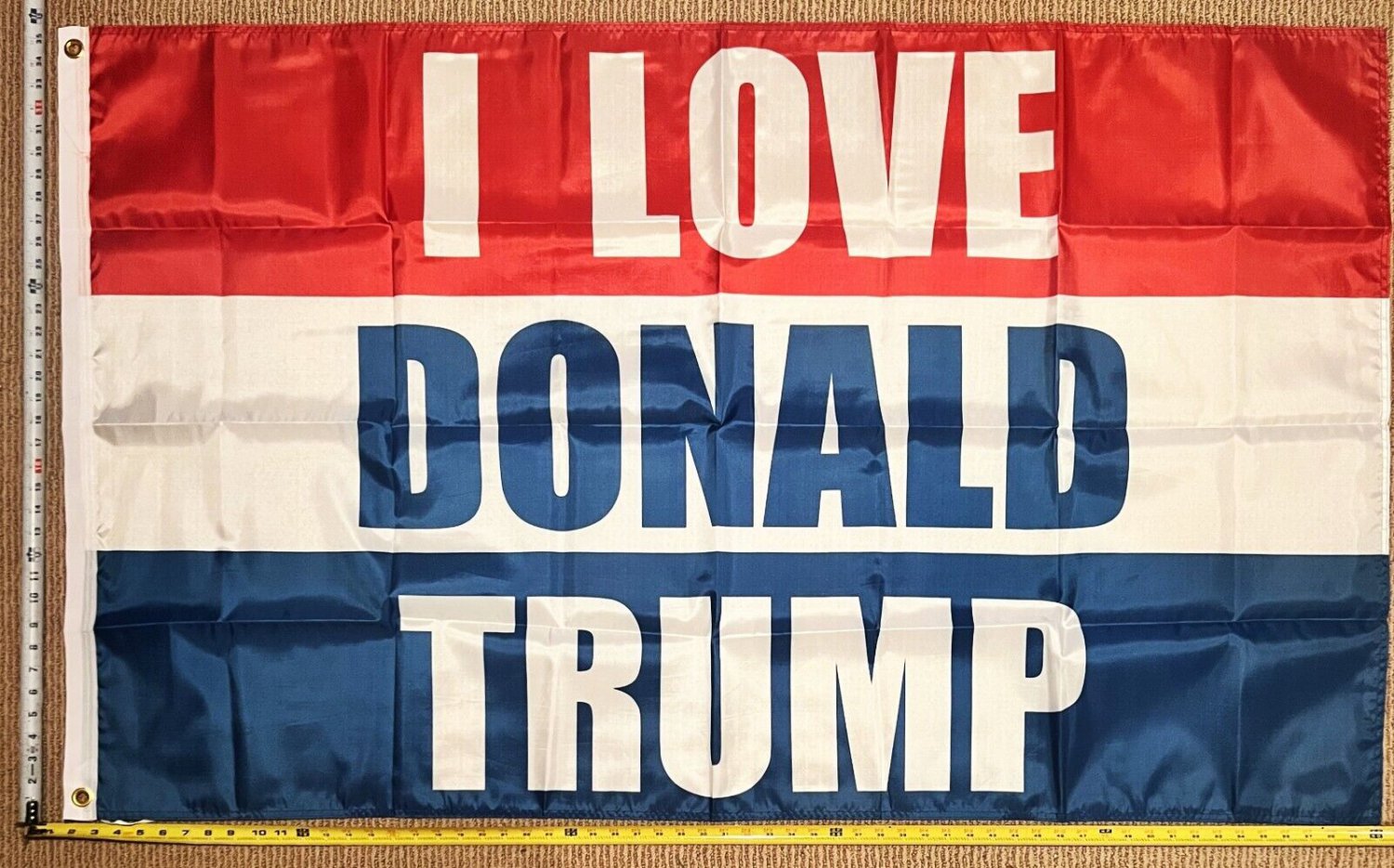 Donald Trump Flag Love Save America Jesus Freedom USA Sign 3x5'