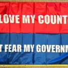 Donald Trump Flag Fear America Red Blue Republican Desantis USA Sign 3x5ft