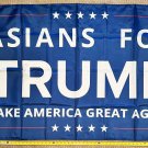 Donald Trump Flag Asians For Trump America Desantis USA Sign 3x5'