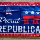 Donald Trump Flag Proud Republican Red Blue Desantis Army USA Sign 3x5'