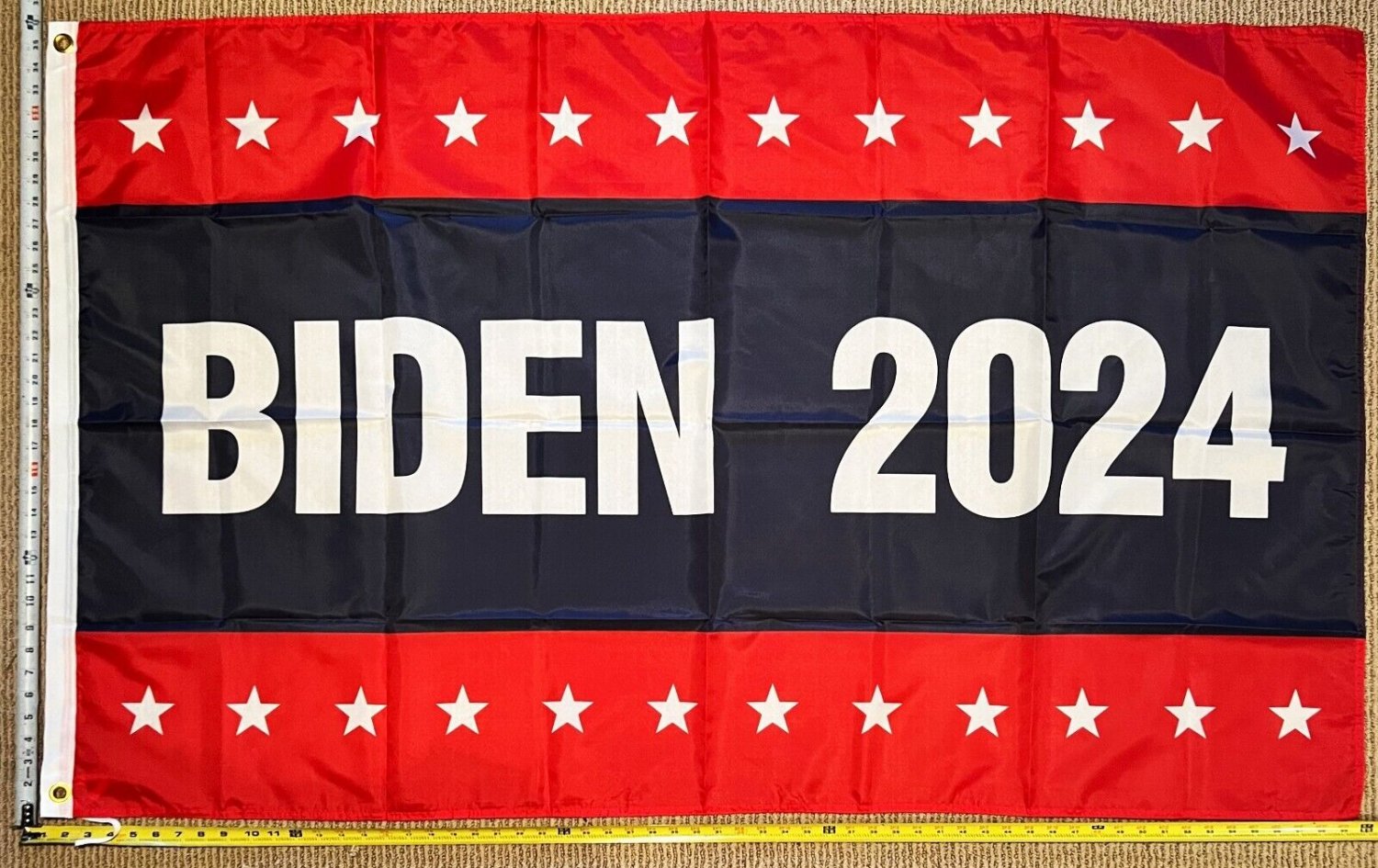 Joe Biden Flag 2024 Red Blue Biden Harris Equality USA Sign Poster 3x5'