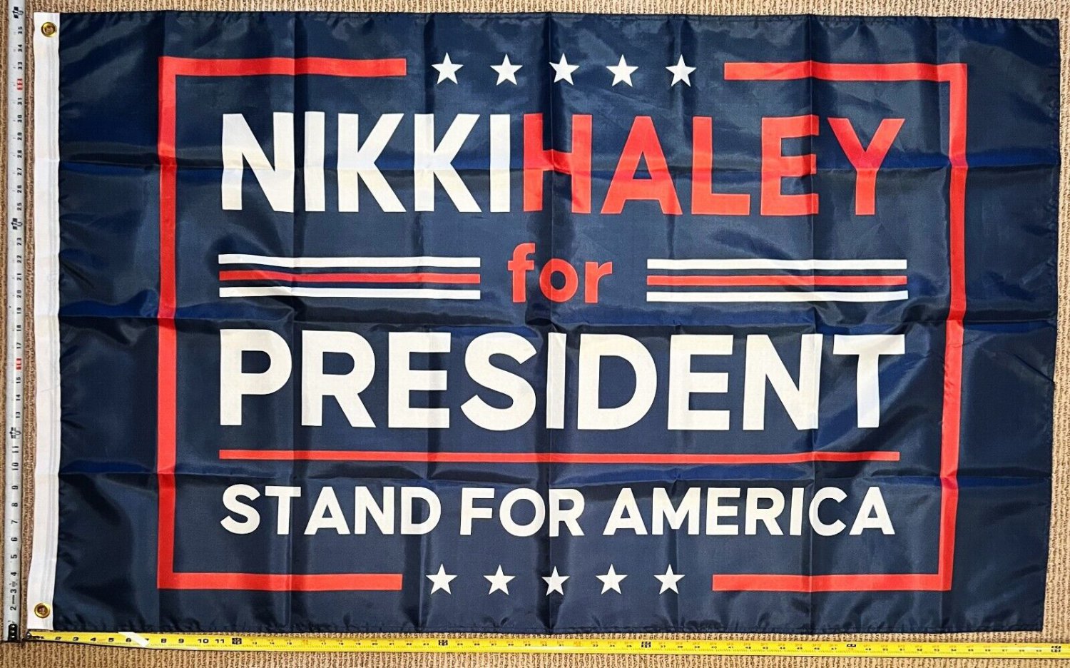 Nikki Haley Flag 2024 Blue Biden America Desantis Republican USA Sign 3x5'