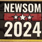 Gavin Newsom Flag Black 2024 Democracy Democrat Equality USA Sign 3x5'