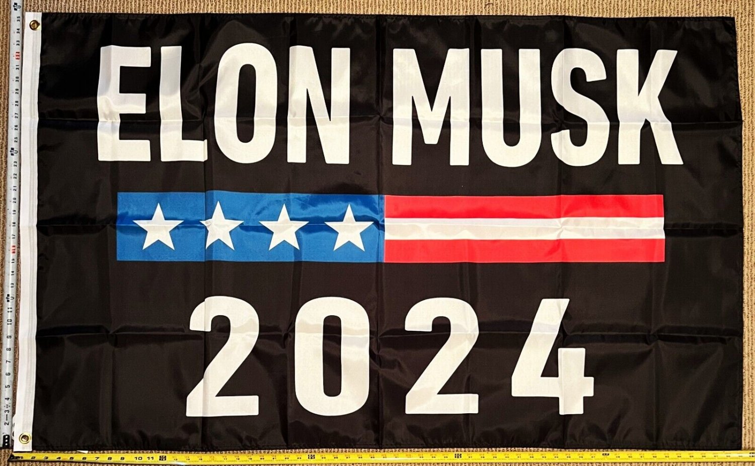 Elon Musk Flag MS Musk 2024 Speech President Sign Poster 3x5'