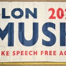 Elon Musk Flag Musk 2024 Free Speech W Republican Sign Poster 3x5'