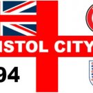 Bristol City Football Club Flag 3x5ft Banner polyester Red White England