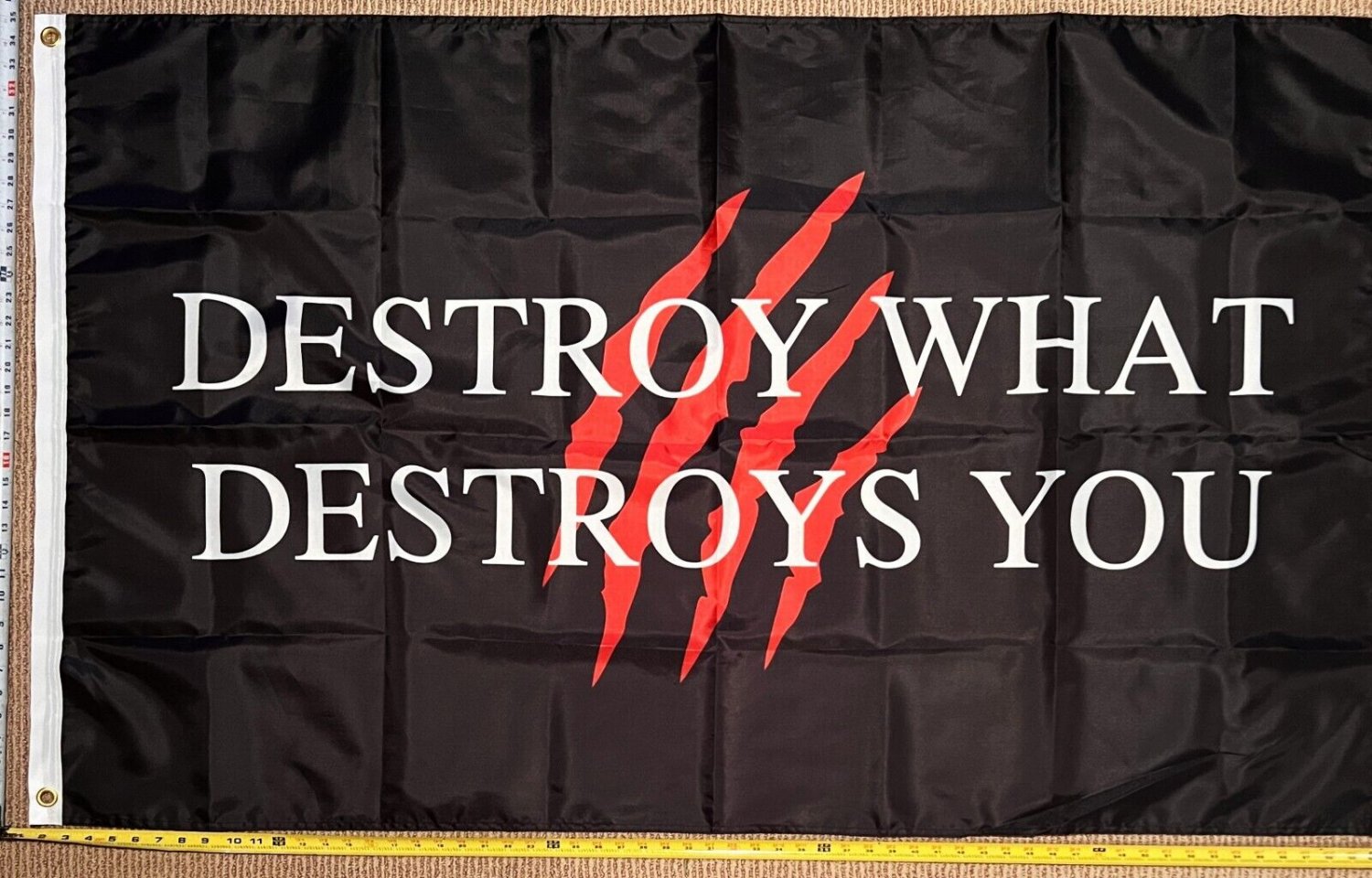 Motivation Flag Nobody Cares Work Harder 3 Gym Banner Sign 3x5'