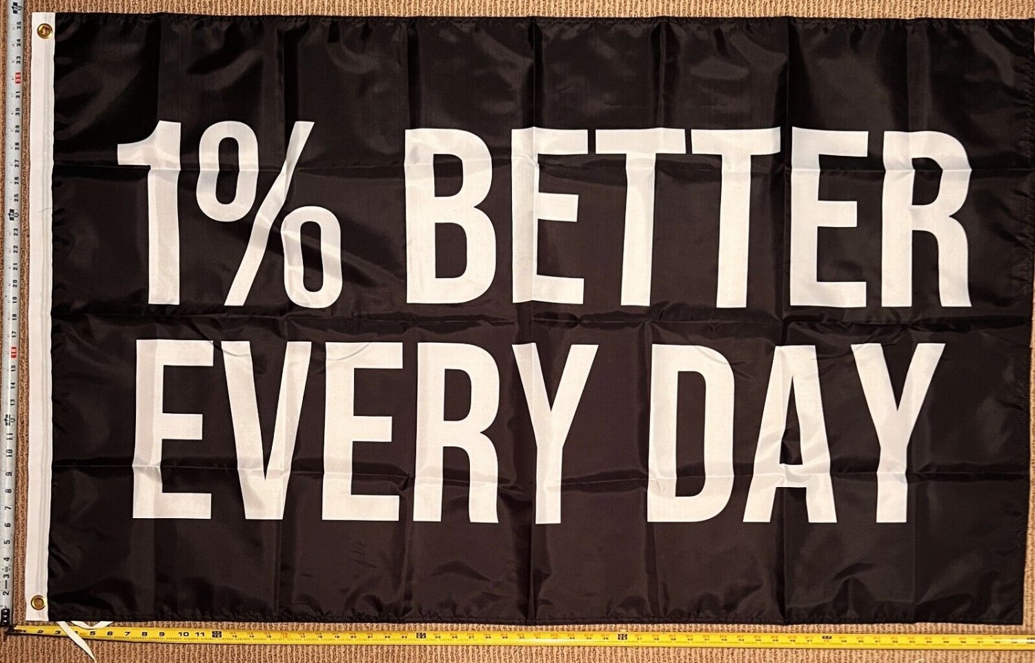 Motivation Flag Nobody Cares Work Harder 1 Gym Banner Sign 3x5'