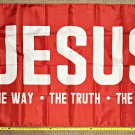 Jesus Flag 3r Lord Love Religion Christian God USA Poster Sign 3x5
