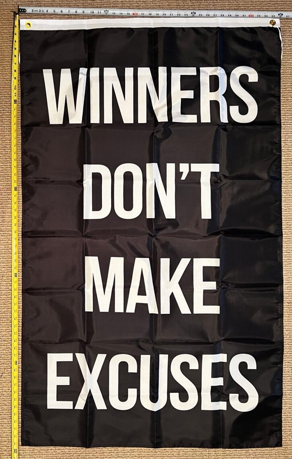 Motivation Flag Gym Workout Hard Work Sign America Beer USA 3x5' 7
