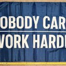 Motivation Flag Nobody Cares Work Harder Blue Gym Banner Sign 3x5'