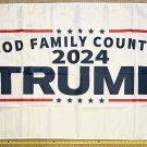 Donald Trump Flag  2024 GF Love Save America Jesus Freedom USA Sign 3x5'