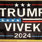 Donald Trump Flag 2024  Black Save America Vivek Rumaswamy USA Sign 3x5'