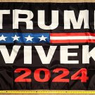 Donald Trump Flag 2024 A Save America Vivek Rumaswamy USA Sign 3x5'