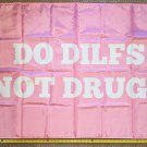 DILF Flag Do Dilfs Not Drugs Beer Busch Bud Trump Sign Poster 3x5'