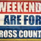 Cross Country Flag Sports Man Cave College Dorm Room Sign USA 3x5ft