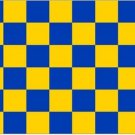 Leeds United Check Flag 3x5ft Banner Polyester